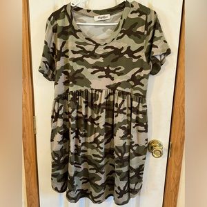 Haptics camouflage dress